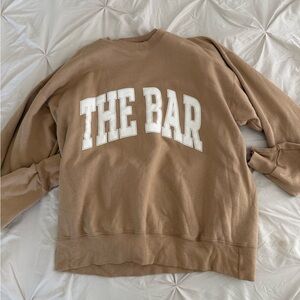 The Bar Tan Crewneck Sweatshirt